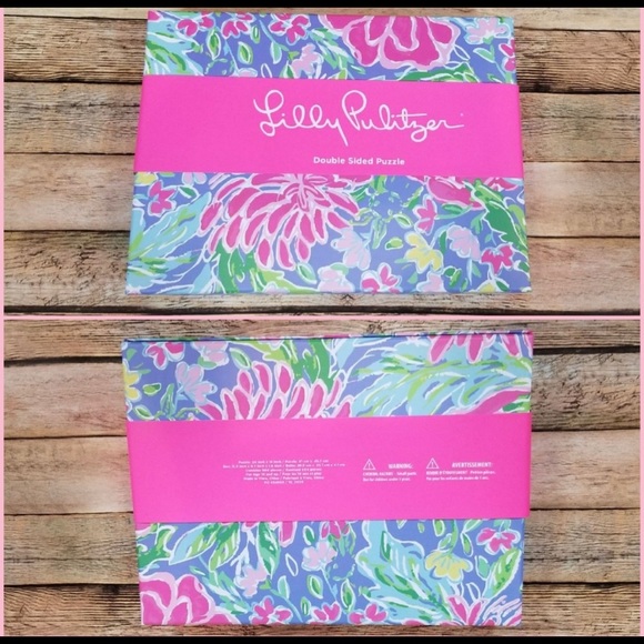 NWT Lilly Pulitzer Puzzle Bunny Business Zanzibar - Picture 2 of 7